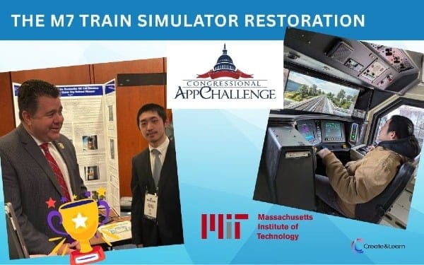 Trains + Coding + Passion = Congressional App Challenge Winner